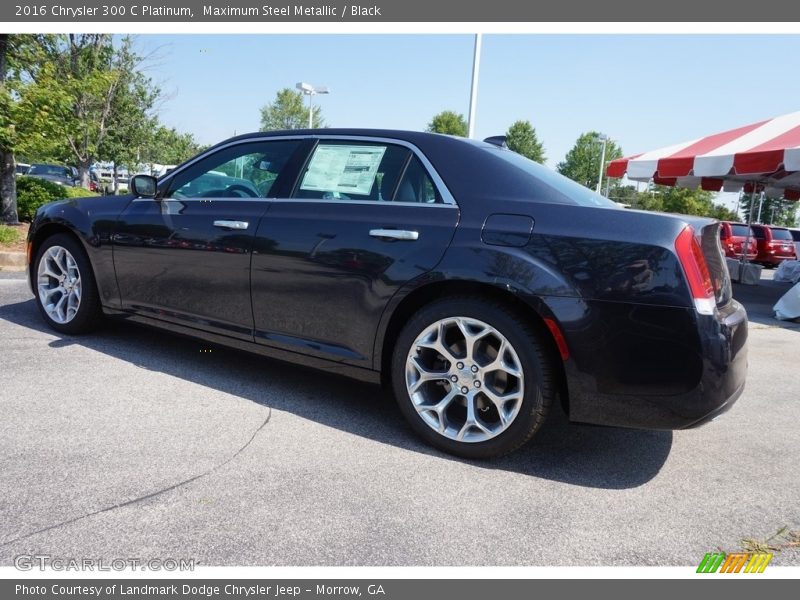 Maximum Steel Metallic / Black 2016 Chrysler 300 C Platinum