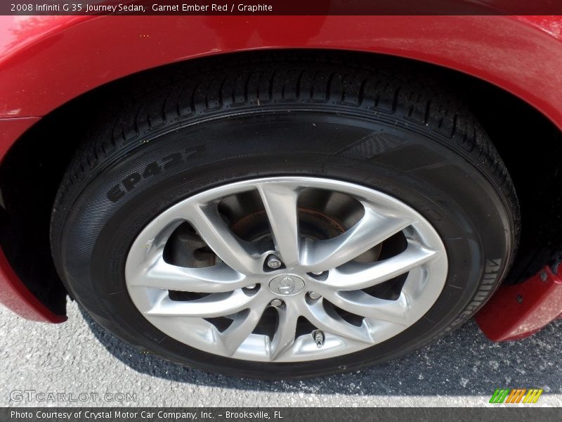 Garnet Ember Red / Graphite 2008 Infiniti G 35 Journey Sedan
