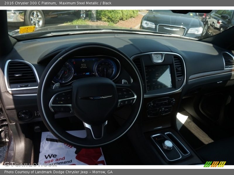 Maximum Steel Metallic / Black 2016 Chrysler 300 C Platinum