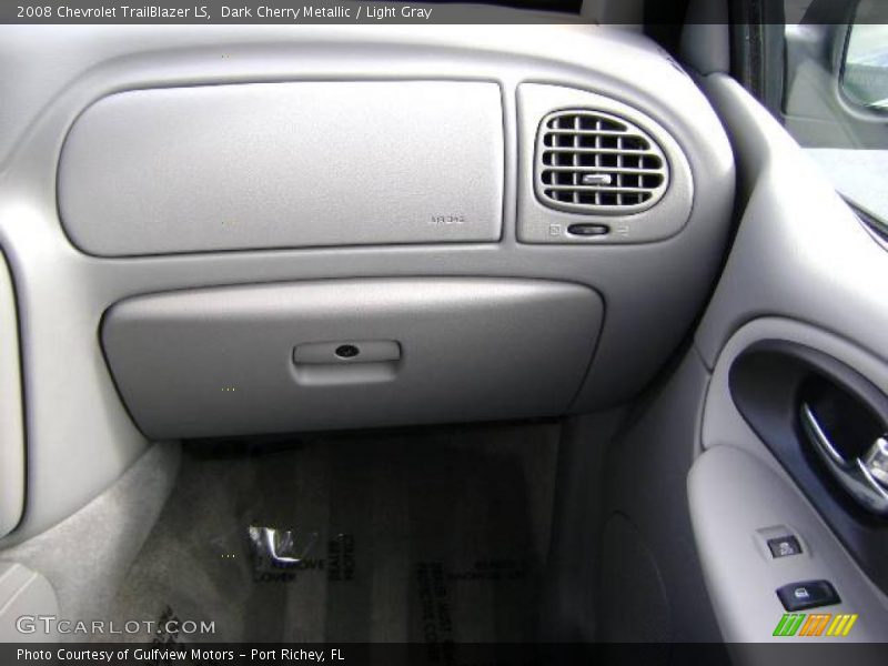 Dark Cherry Metallic / Light Gray 2008 Chevrolet TrailBlazer LS