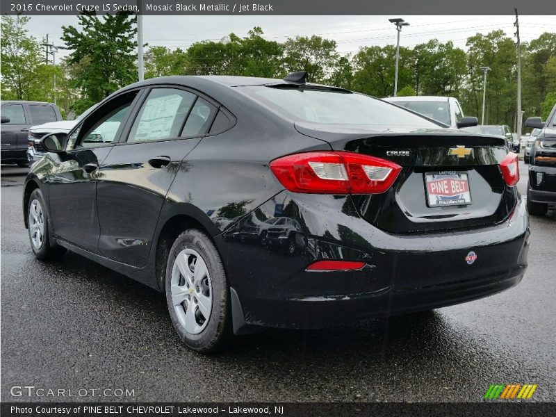 Mosaic Black Metallic / Jet Black 2016 Chevrolet Cruze LS Sedan