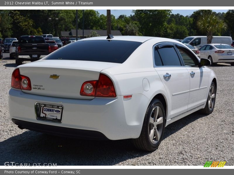 Summit White / Titanium 2012 Chevrolet Malibu LT