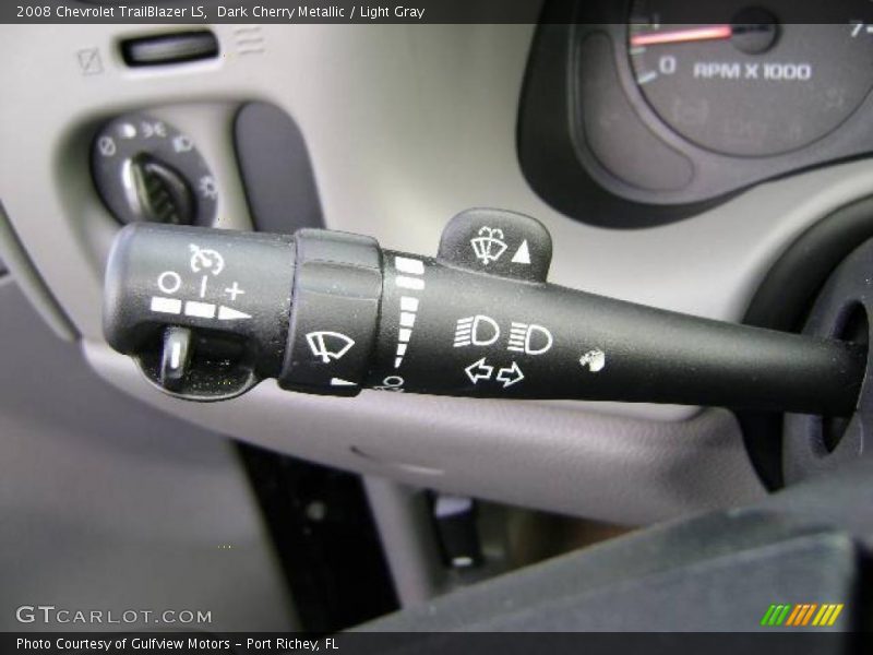 Dark Cherry Metallic / Light Gray 2008 Chevrolet TrailBlazer LS