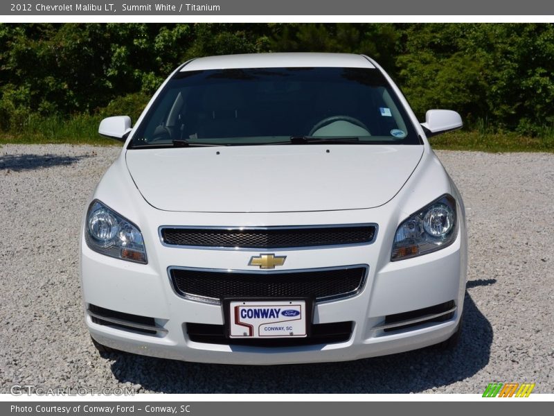 Summit White / Titanium 2012 Chevrolet Malibu LT