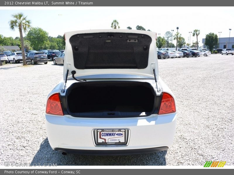 Summit White / Titanium 2012 Chevrolet Malibu LT