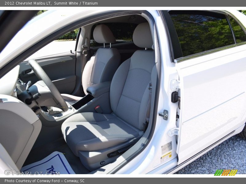 Summit White / Titanium 2012 Chevrolet Malibu LT