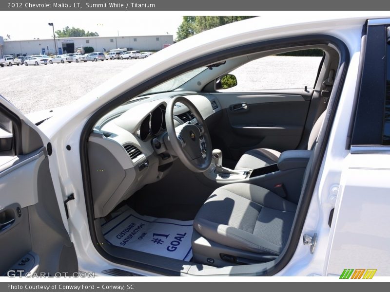 Summit White / Titanium 2012 Chevrolet Malibu LT