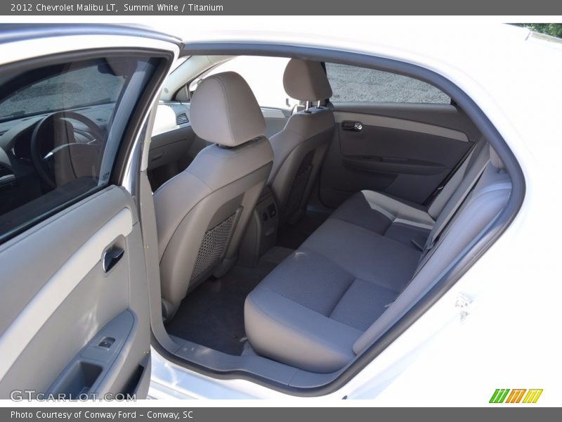 Summit White / Titanium 2012 Chevrolet Malibu LT