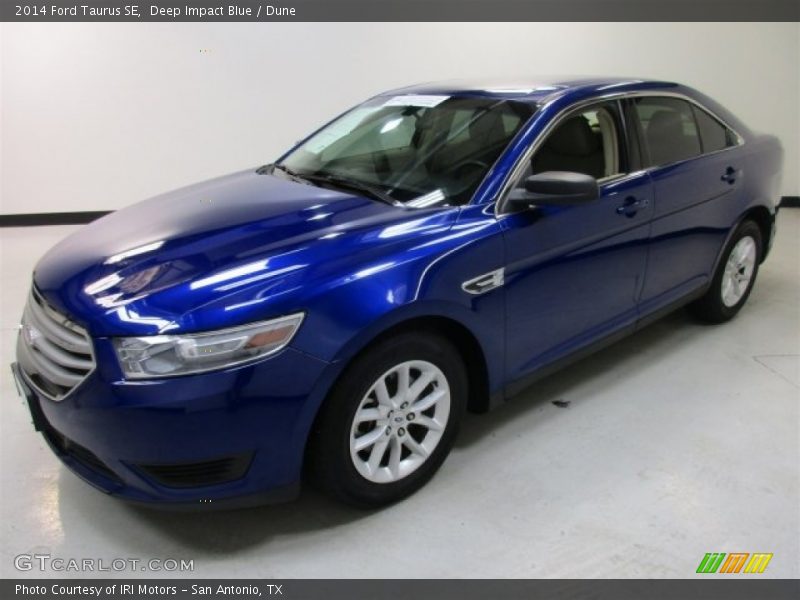 Deep Impact Blue / Dune 2014 Ford Taurus SE