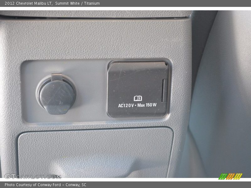 Summit White / Titanium 2012 Chevrolet Malibu LT