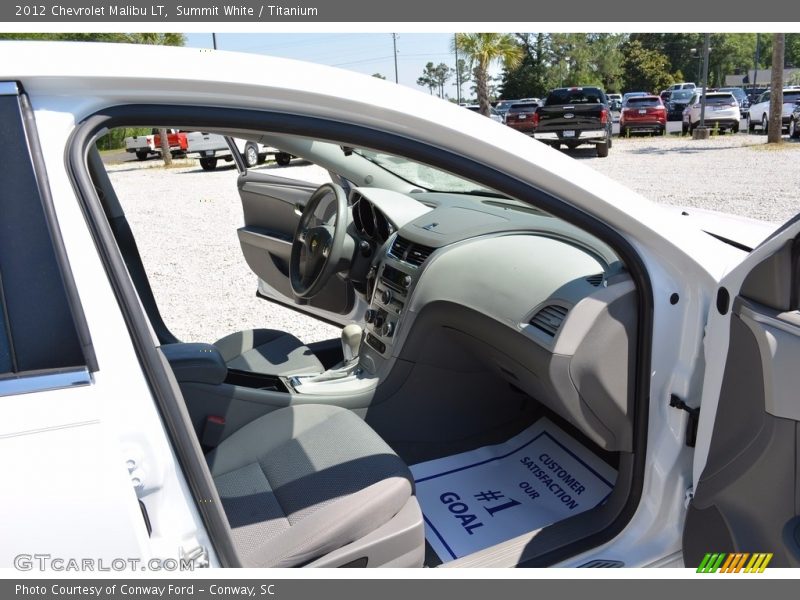 Summit White / Titanium 2012 Chevrolet Malibu LT