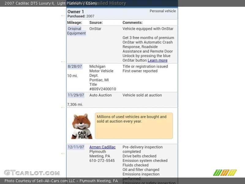 Light Platinum / Ebony 2007 Cadillac DTS Luxury II