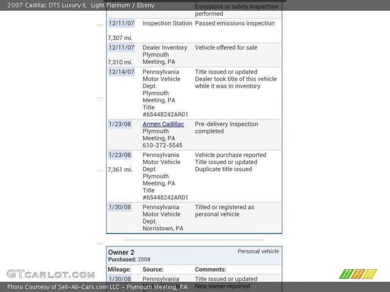 Light Platinum / Ebony 2007 Cadillac DTS Luxury II