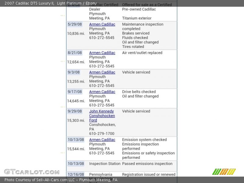 Light Platinum / Ebony 2007 Cadillac DTS Luxury II