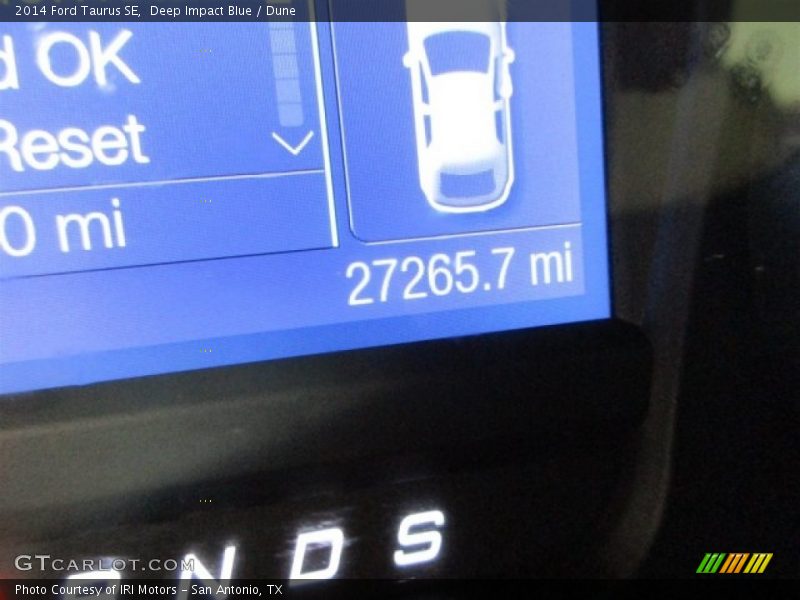 Deep Impact Blue / Dune 2014 Ford Taurus SE