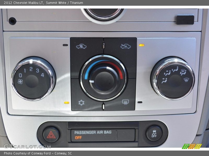 Summit White / Titanium 2012 Chevrolet Malibu LT