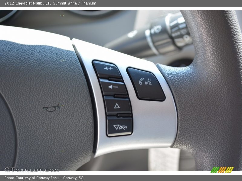 Summit White / Titanium 2012 Chevrolet Malibu LT
