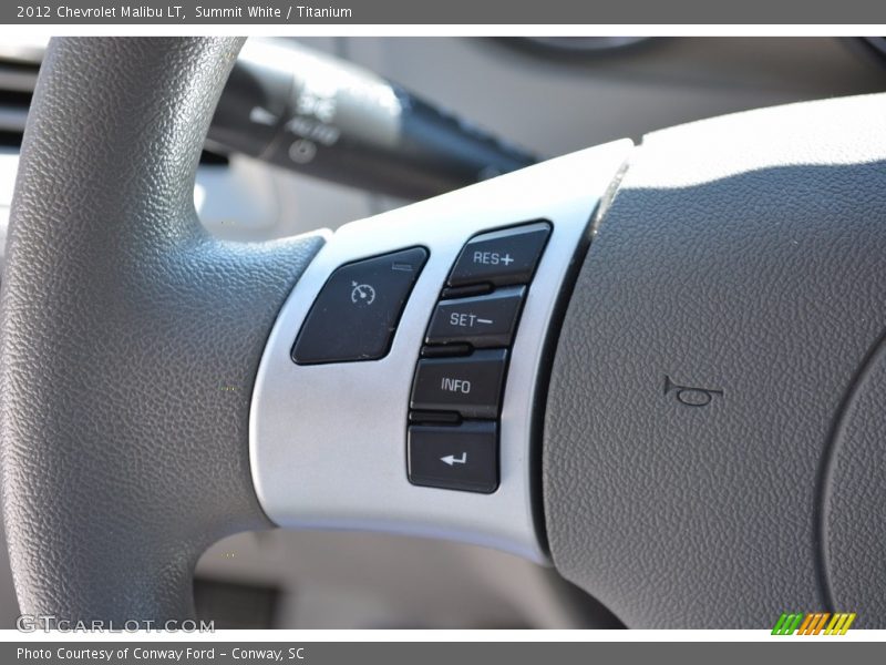 Summit White / Titanium 2012 Chevrolet Malibu LT