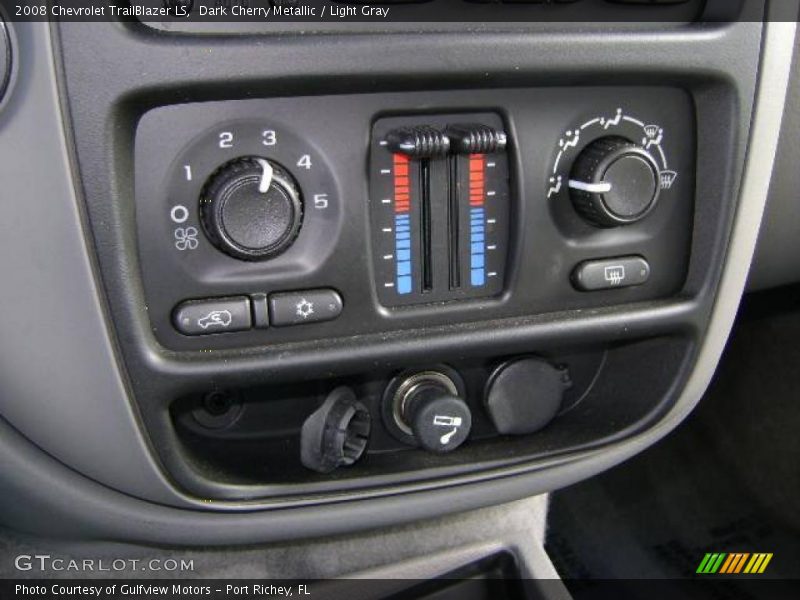 Dark Cherry Metallic / Light Gray 2008 Chevrolet TrailBlazer LS