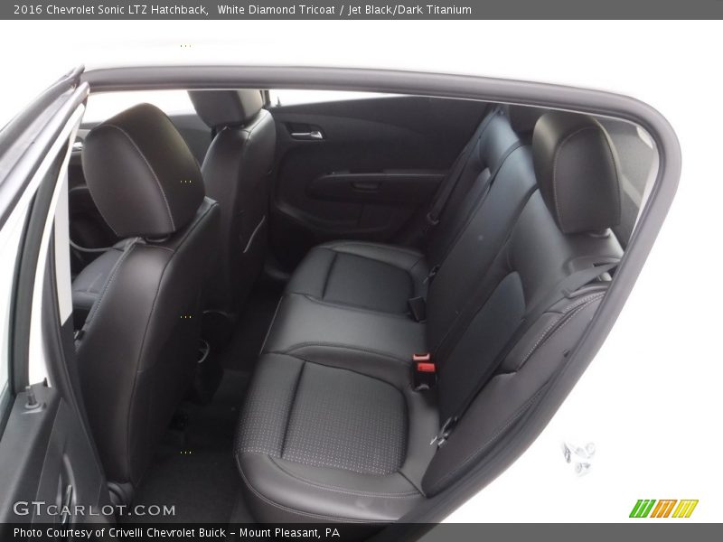 White Diamond Tricoat / Jet Black/Dark Titanium 2016 Chevrolet Sonic LTZ Hatchback