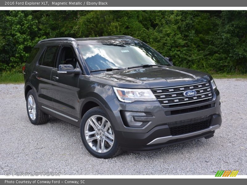 Magnetic Metallic / Ebony Black 2016 Ford Explorer XLT