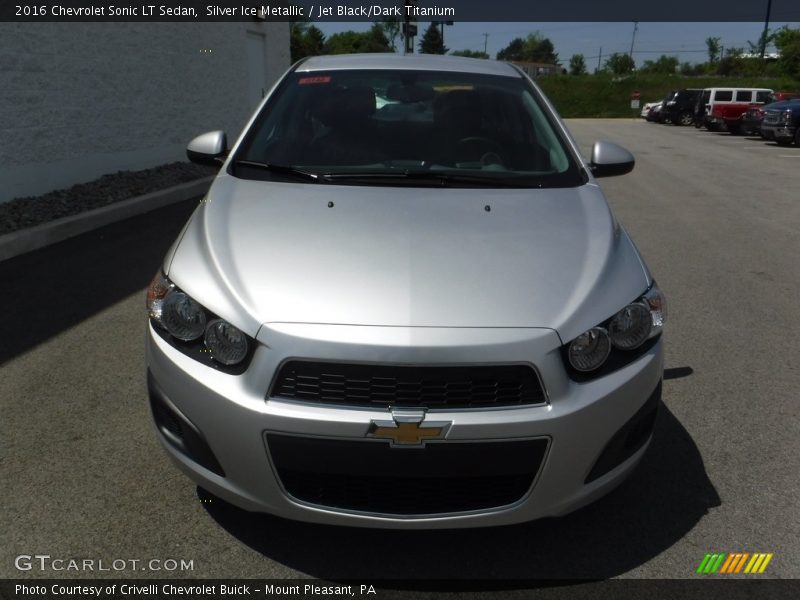 Silver Ice Metallic / Jet Black/Dark Titanium 2016 Chevrolet Sonic LT Sedan