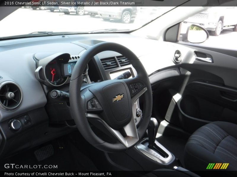 Silver Ice Metallic / Jet Black/Dark Titanium 2016 Chevrolet Sonic LT Sedan