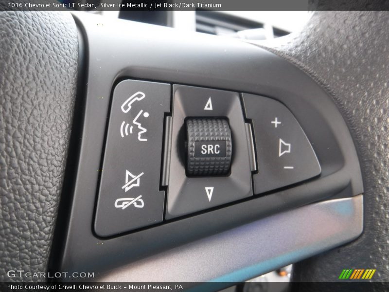 Silver Ice Metallic / Jet Black/Dark Titanium 2016 Chevrolet Sonic LT Sedan