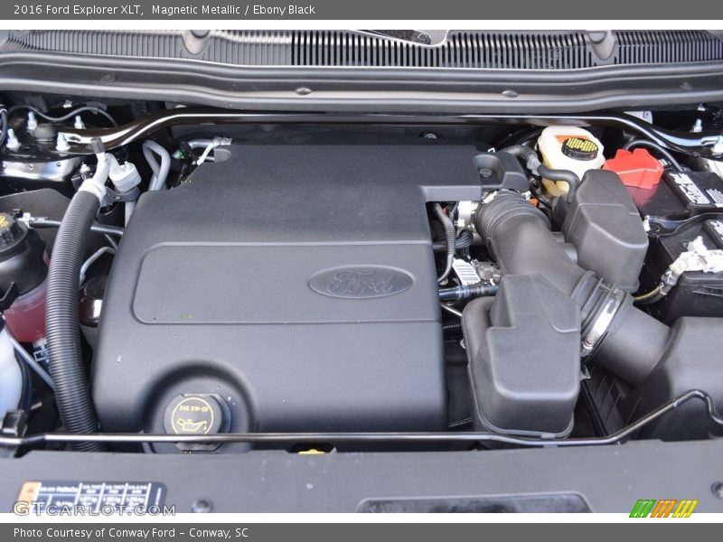 Magnetic Metallic / Ebony Black 2016 Ford Explorer XLT