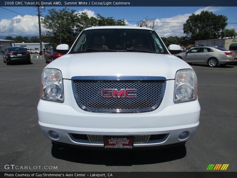 Summit White / Cocoa/Light Cashmere 2008 GMC Yukon XL Denali AWD