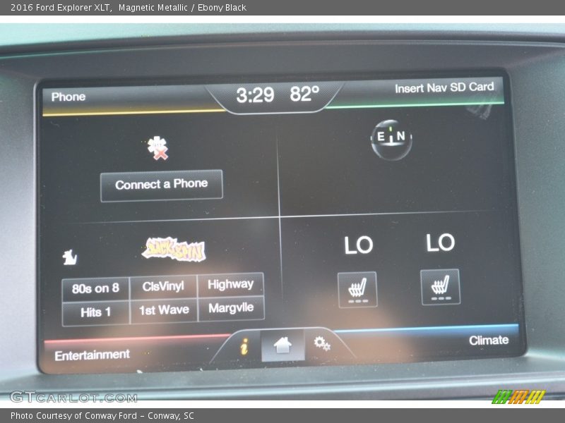 Magnetic Metallic / Ebony Black 2016 Ford Explorer XLT