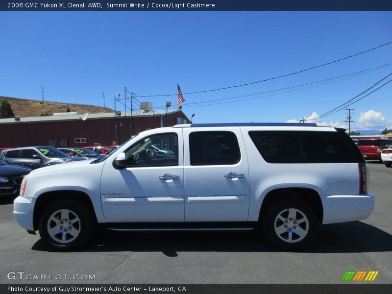 Summit White / Cocoa/Light Cashmere 2008 GMC Yukon XL Denali AWD