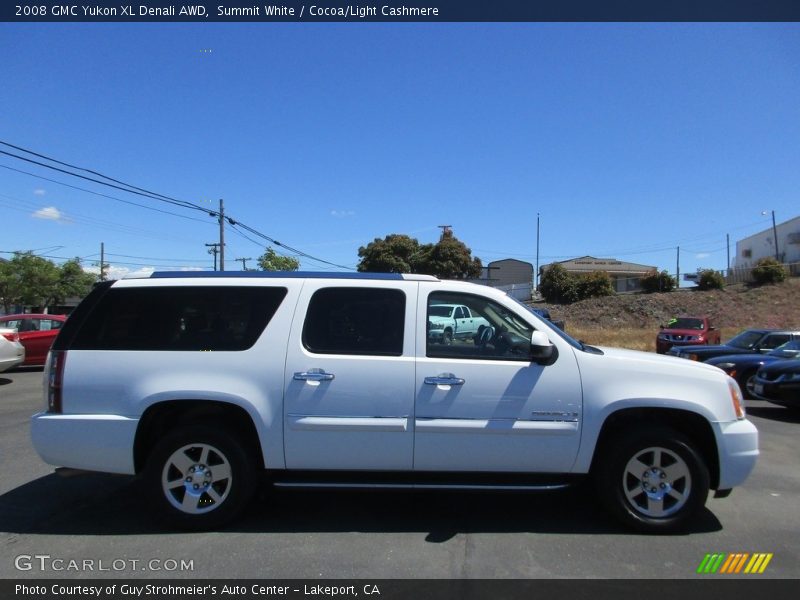 Summit White / Cocoa/Light Cashmere 2008 GMC Yukon XL Denali AWD