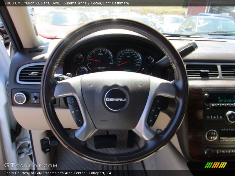 Summit White / Cocoa/Light Cashmere 2008 GMC Yukon XL Denali AWD