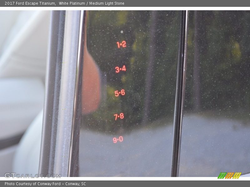 White Platinum / Medium Light Stone 2017 Ford Escape Titanium