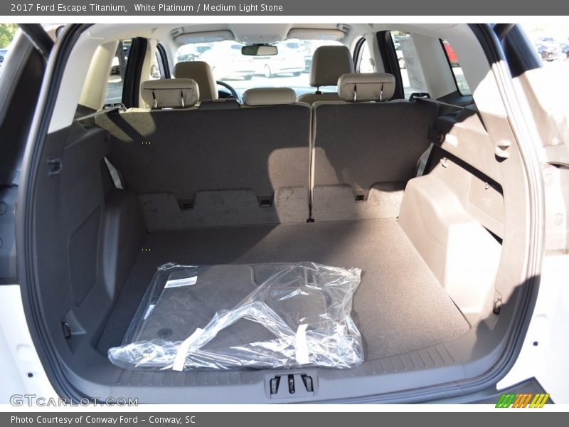 White Platinum / Medium Light Stone 2017 Ford Escape Titanium