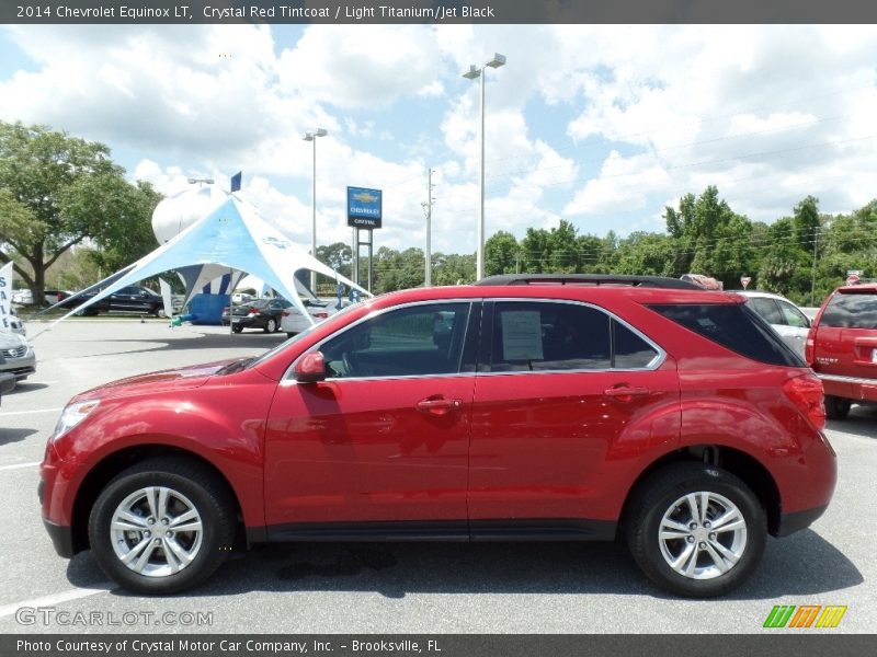 Crystal Red Tintcoat / Light Titanium/Jet Black 2014 Chevrolet Equinox LT