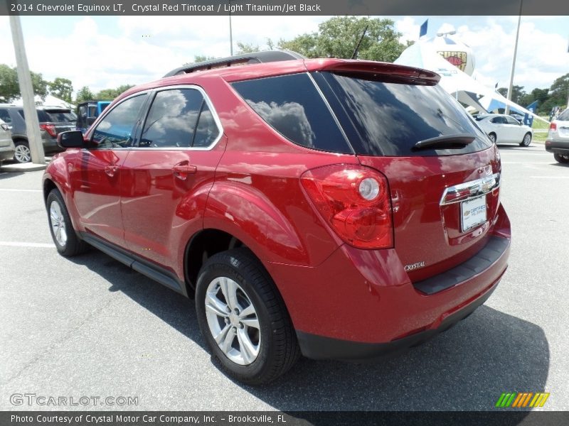 Crystal Red Tintcoat / Light Titanium/Jet Black 2014 Chevrolet Equinox LT