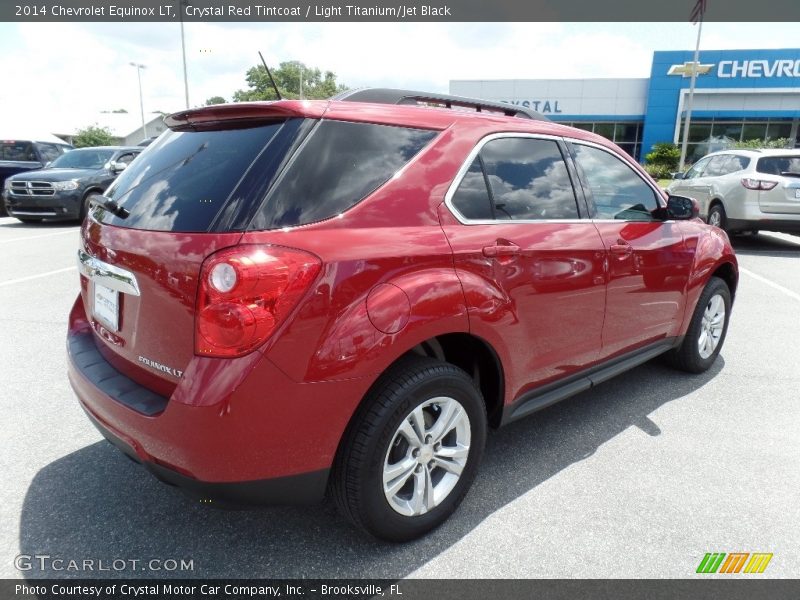Crystal Red Tintcoat / Light Titanium/Jet Black 2014 Chevrolet Equinox LT