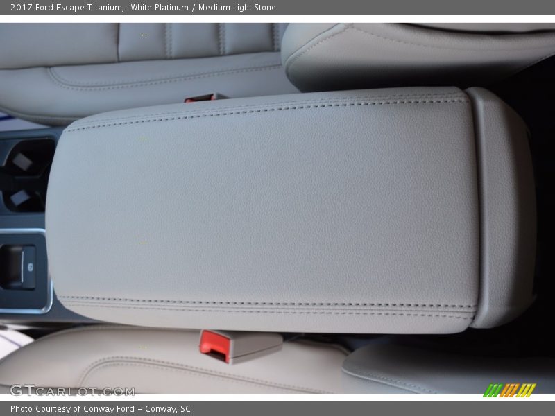 White Platinum / Medium Light Stone 2017 Ford Escape Titanium