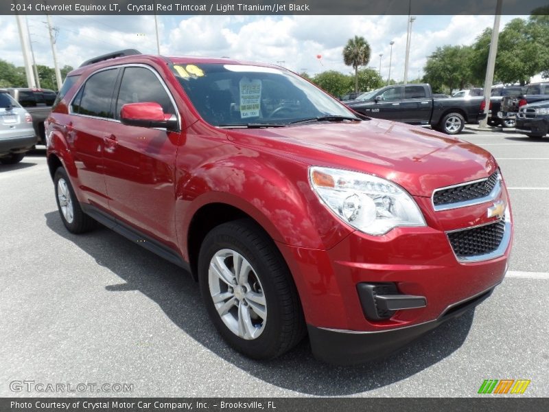 Crystal Red Tintcoat / Light Titanium/Jet Black 2014 Chevrolet Equinox LT