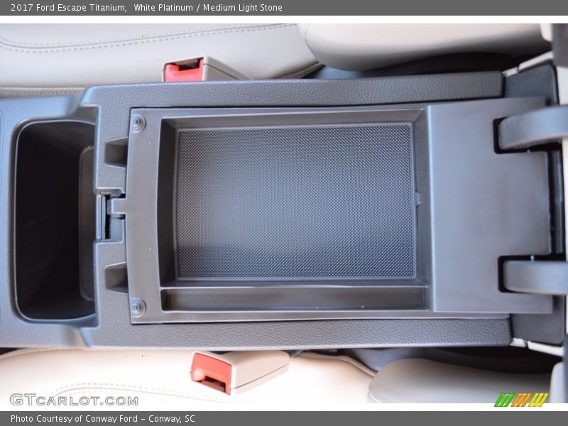 White Platinum / Medium Light Stone 2017 Ford Escape Titanium