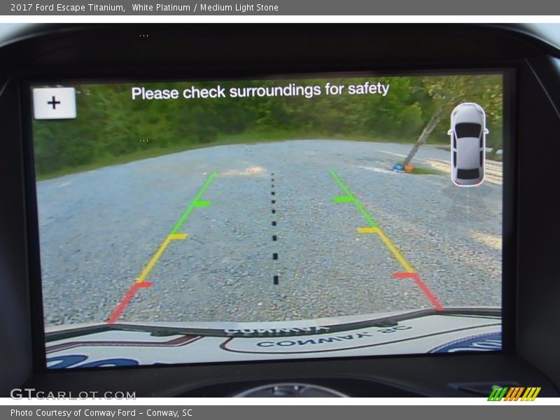 White Platinum / Medium Light Stone 2017 Ford Escape Titanium