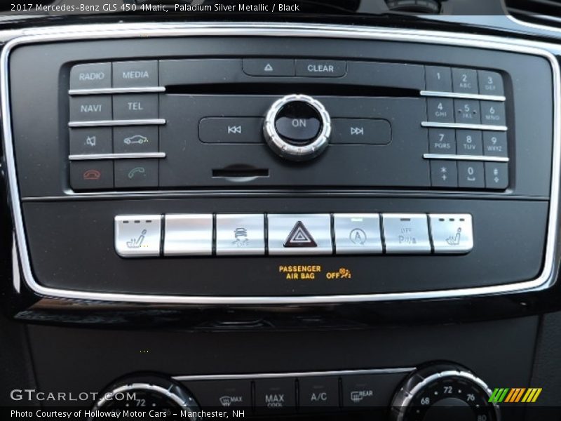 Paladium Silver Metallic / Black 2017 Mercedes-Benz GLS 450 4Matic