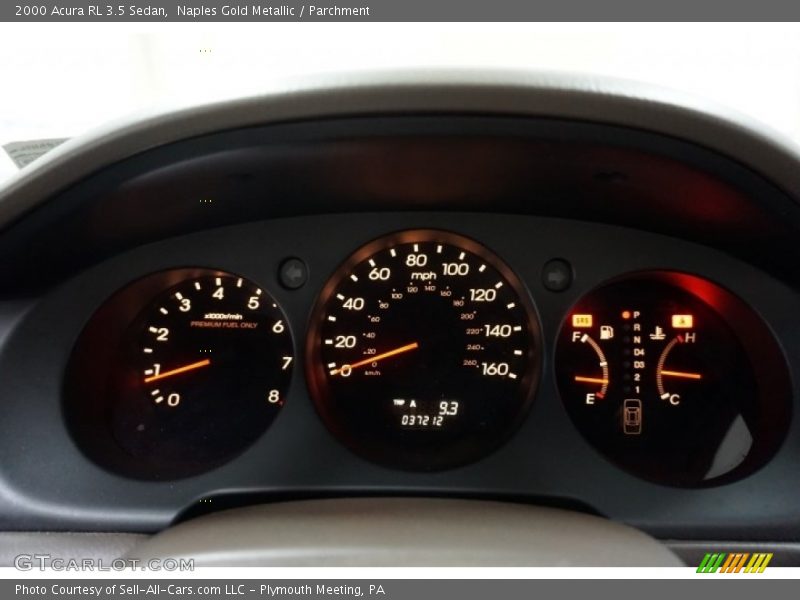 Naples Gold Metallic / Parchment 2000 Acura RL 3.5 Sedan
