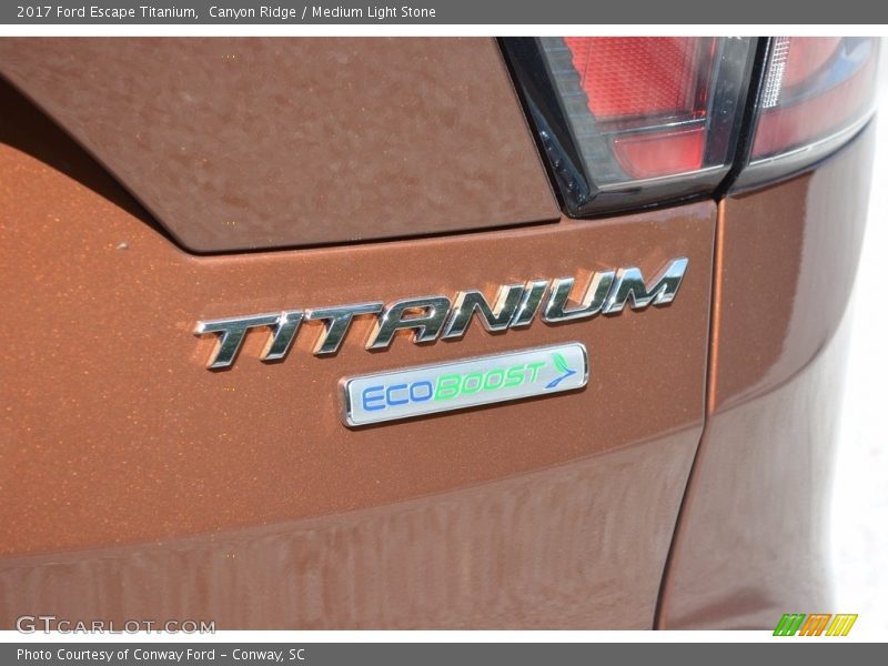 Canyon Ridge / Medium Light Stone 2017 Ford Escape Titanium
