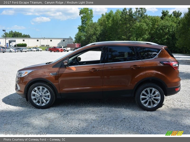 Canyon Ridge / Medium Light Stone 2017 Ford Escape Titanium