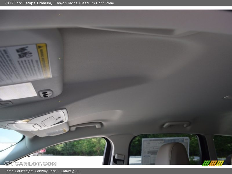 Canyon Ridge / Medium Light Stone 2017 Ford Escape Titanium