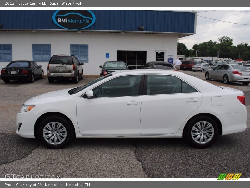 Super White / Ash 2013 Toyota Camry LE