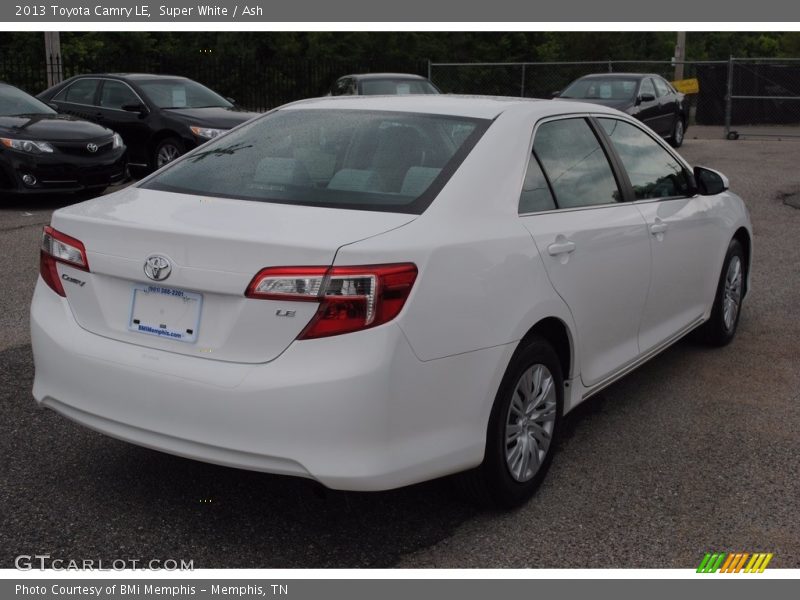 Super White / Ash 2013 Toyota Camry LE